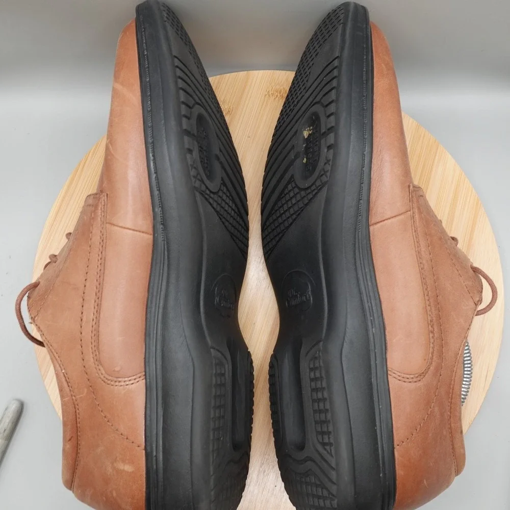 Dr Comfort Classic Men 12M Brown Leather Dress Oxford Pressure Relief 8420 Flaws
